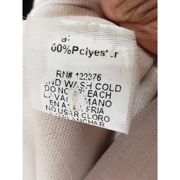 Fab’rik Sheath Dress Women Small Pink Polyester Cinch Waist Cold Shoulder Sleeve - Picture 7 of 15